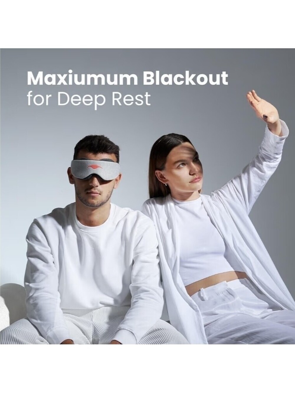 Manta Sleep Slim Mask Ultra-Light Blackout Eye Mask Adjustable Eye Cups NIB NWT - Picture 5 of 8
